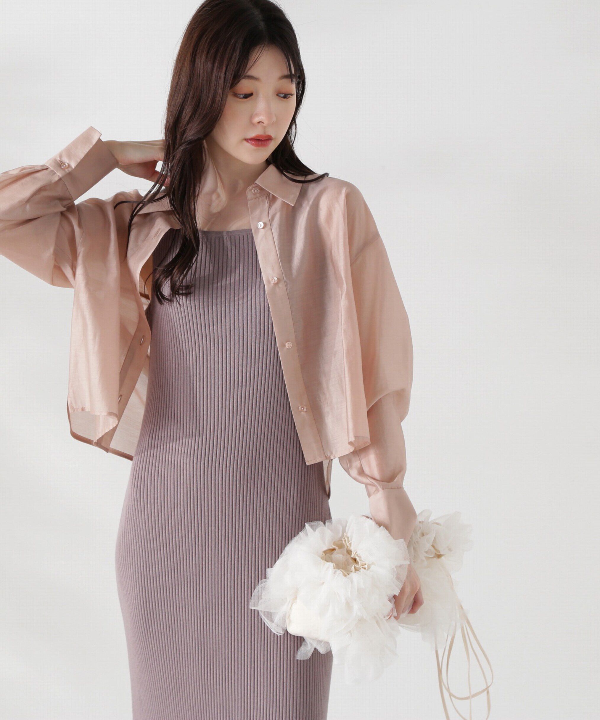 PROPORTION BODY DRESSING「フェザーヤーンジレセットニットワンピース24AW」|ワンピース|