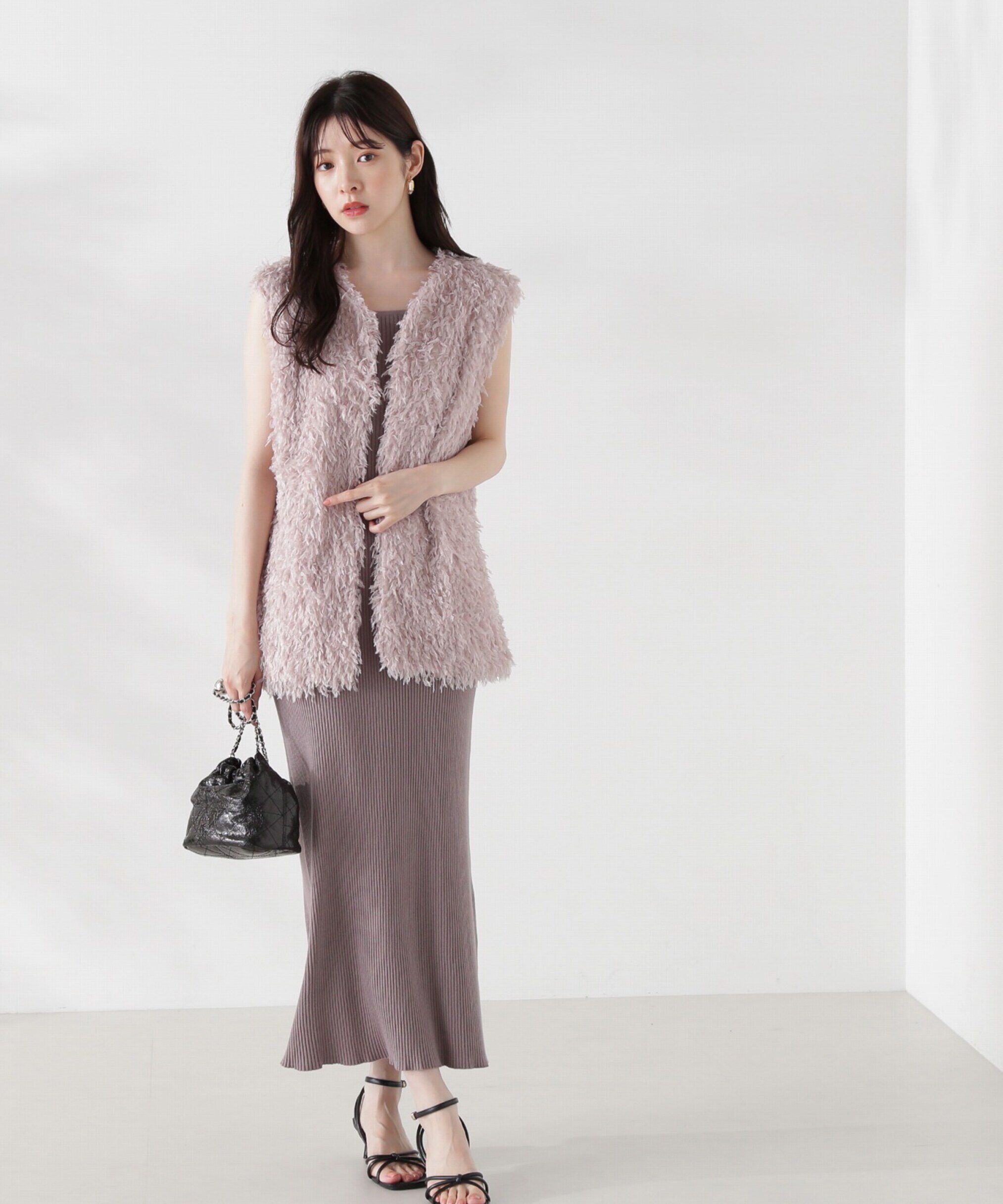 PROPORTION BODY DRESSING「フェザーヤーンジレセットニットワンピース24AW」|ワンピース|