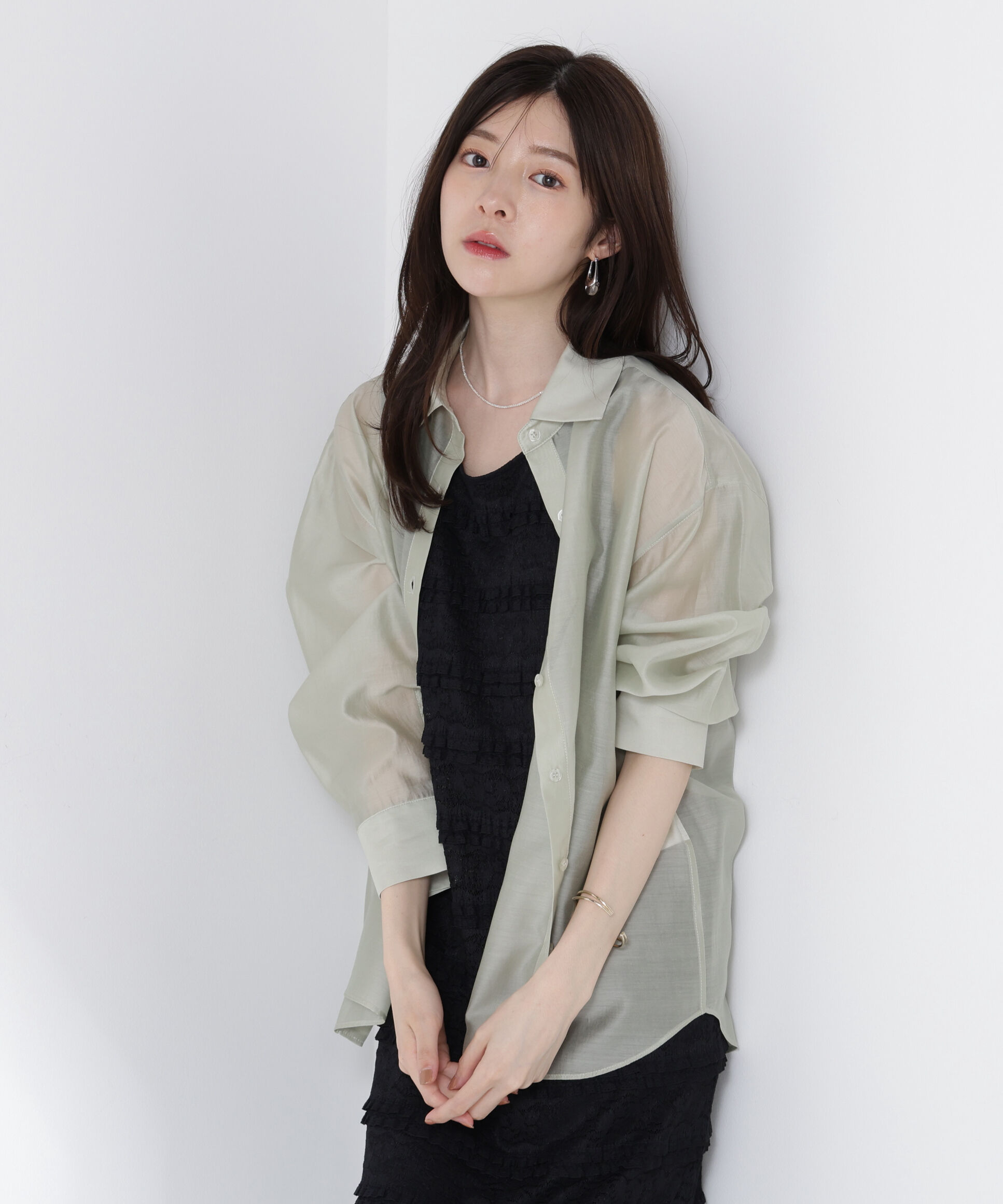 PROPORTION BODY DRESSING「シアーシャツ」|シャツ・ブラウス|