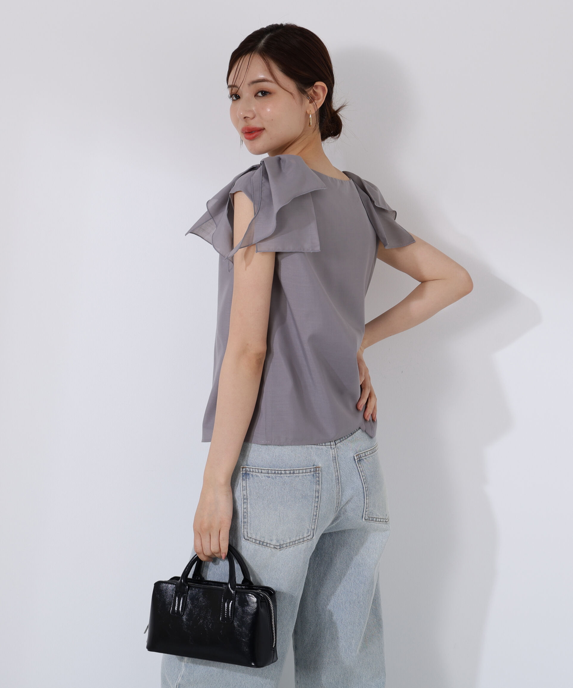 PROPORTION BODY DRESSING「ショルダーリボンブラウス」|シャツ・ブラウス|