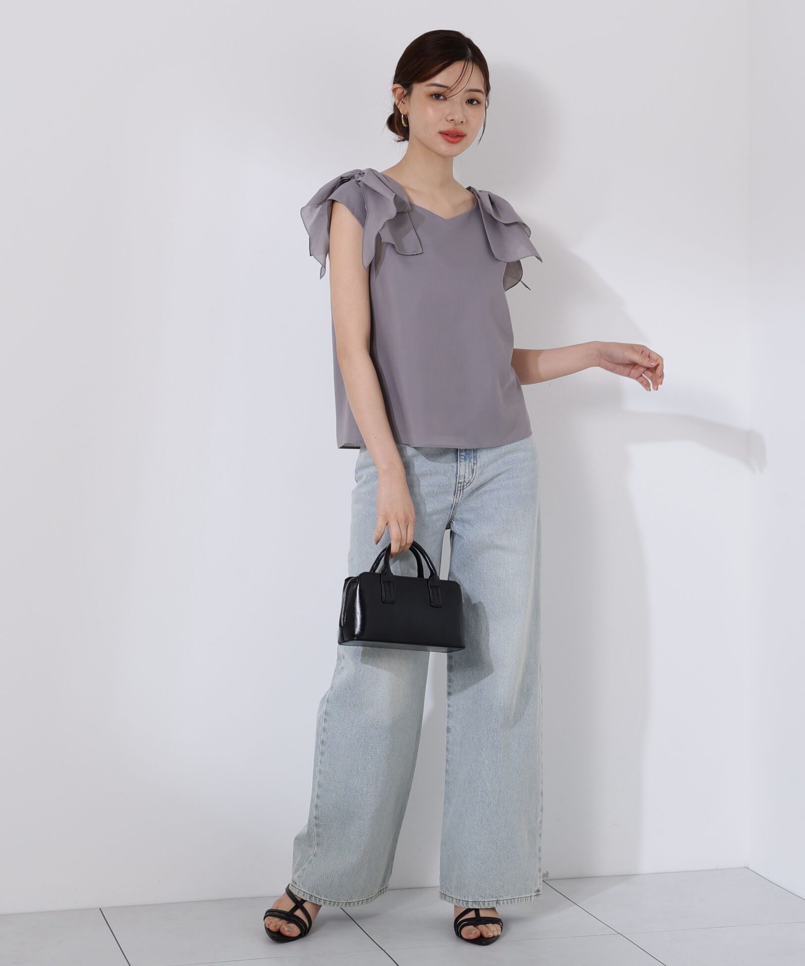 PROPORTION BODY DRESSING「ショルダーリボンブラウス」|シャツ・ブラウス|