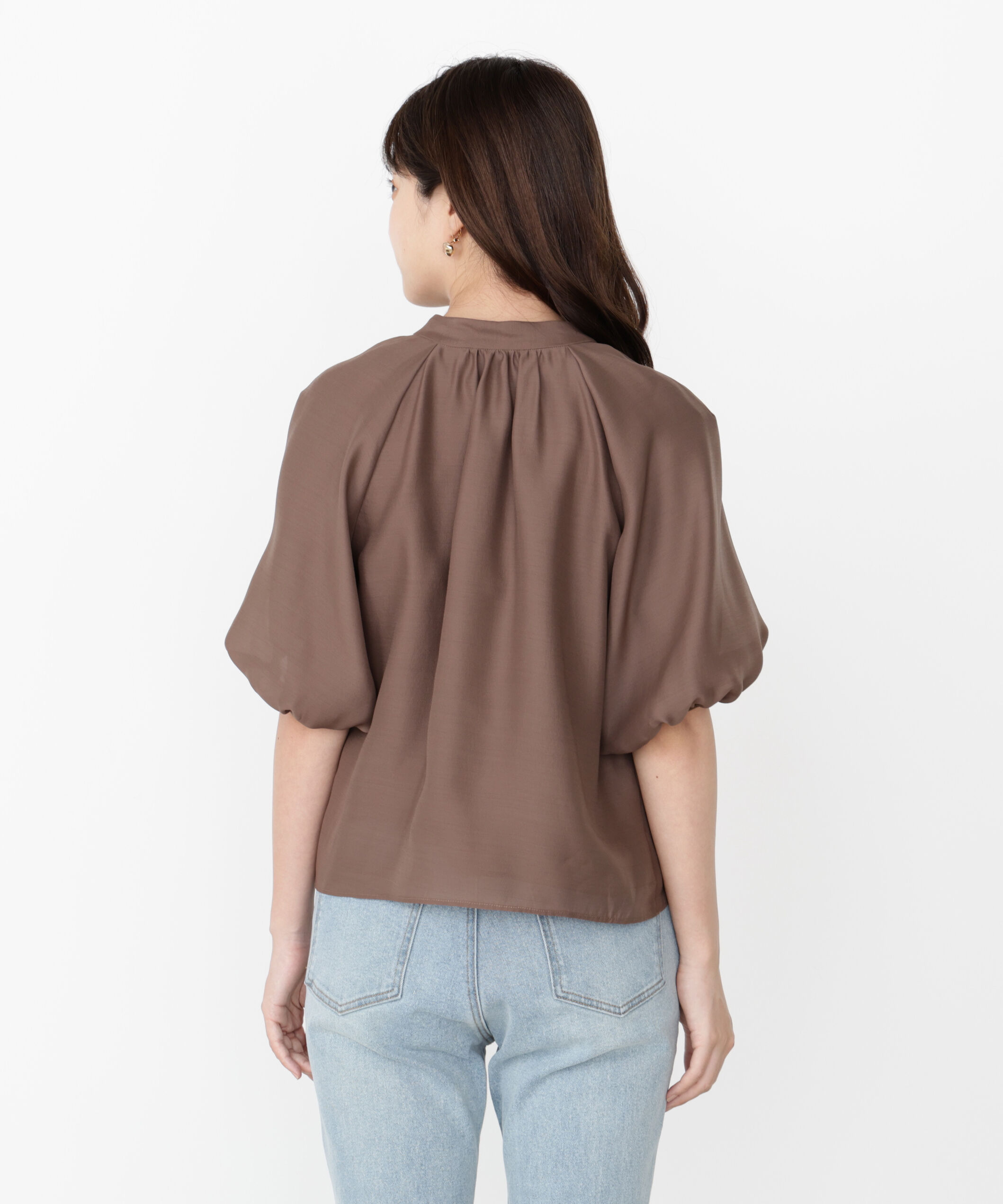 PROPORTION BODY DRESSING「バルーンスリーブリボンブラウス」|シャツ・ブラウス|