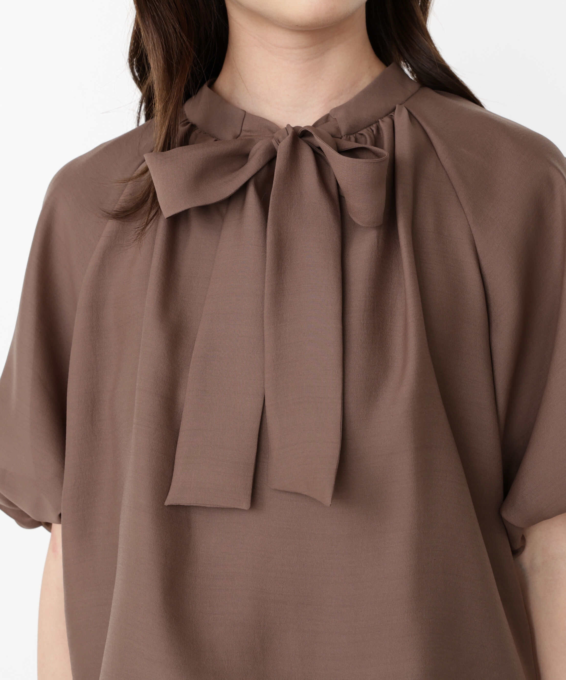 PROPORTION BODY DRESSING「バルーンスリーブリボンブラウス」|シャツ・ブラウス|