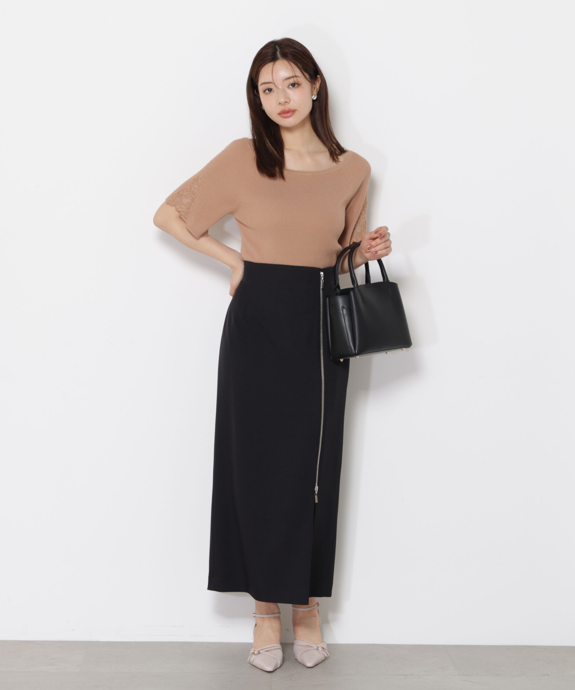 PROPORTION BODY DRESSING「サイドファスナータイトスカート」|スカート|