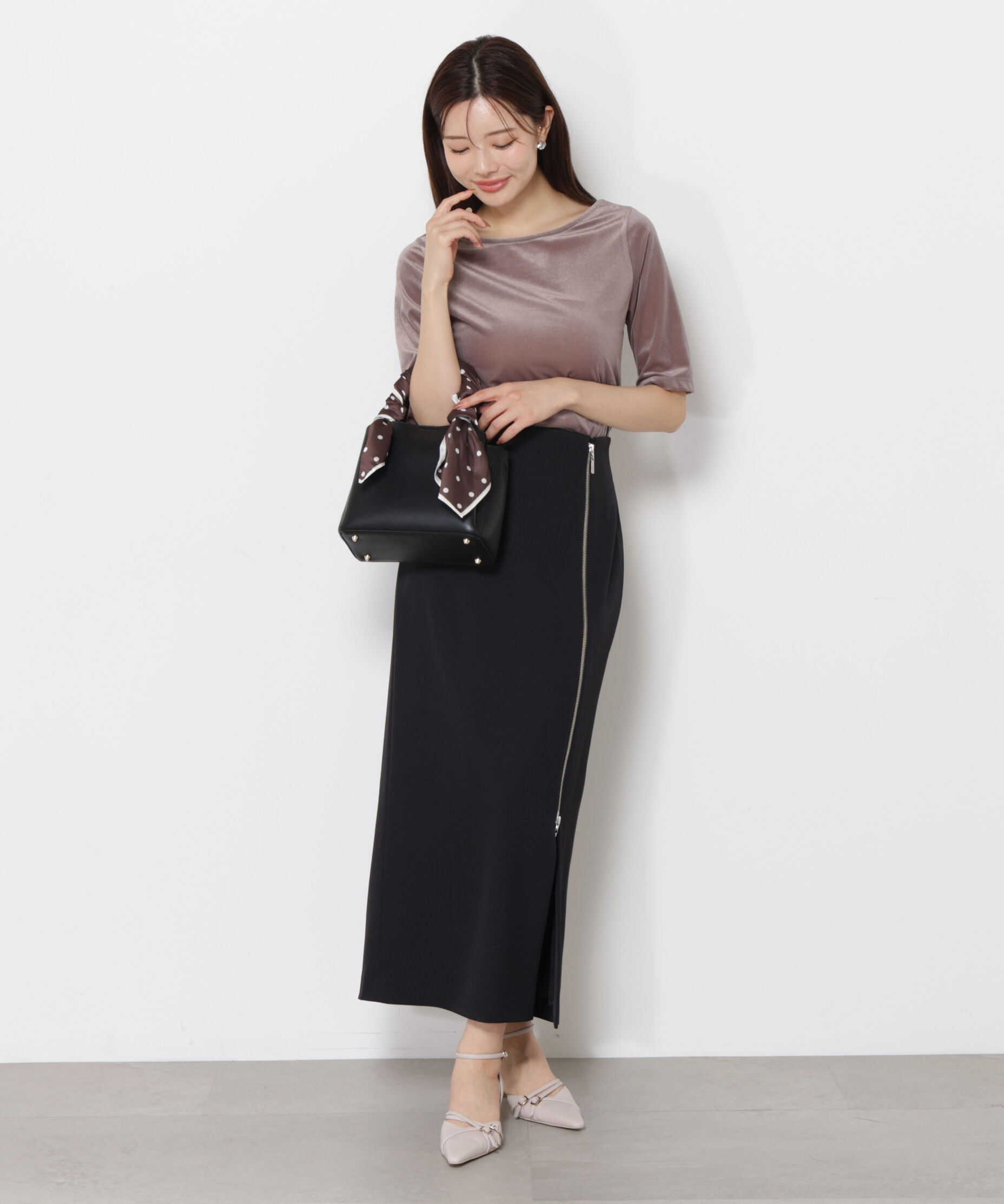 PROPORTION BODY DRESSING「サイドファスナータイトスカート」|スカート|