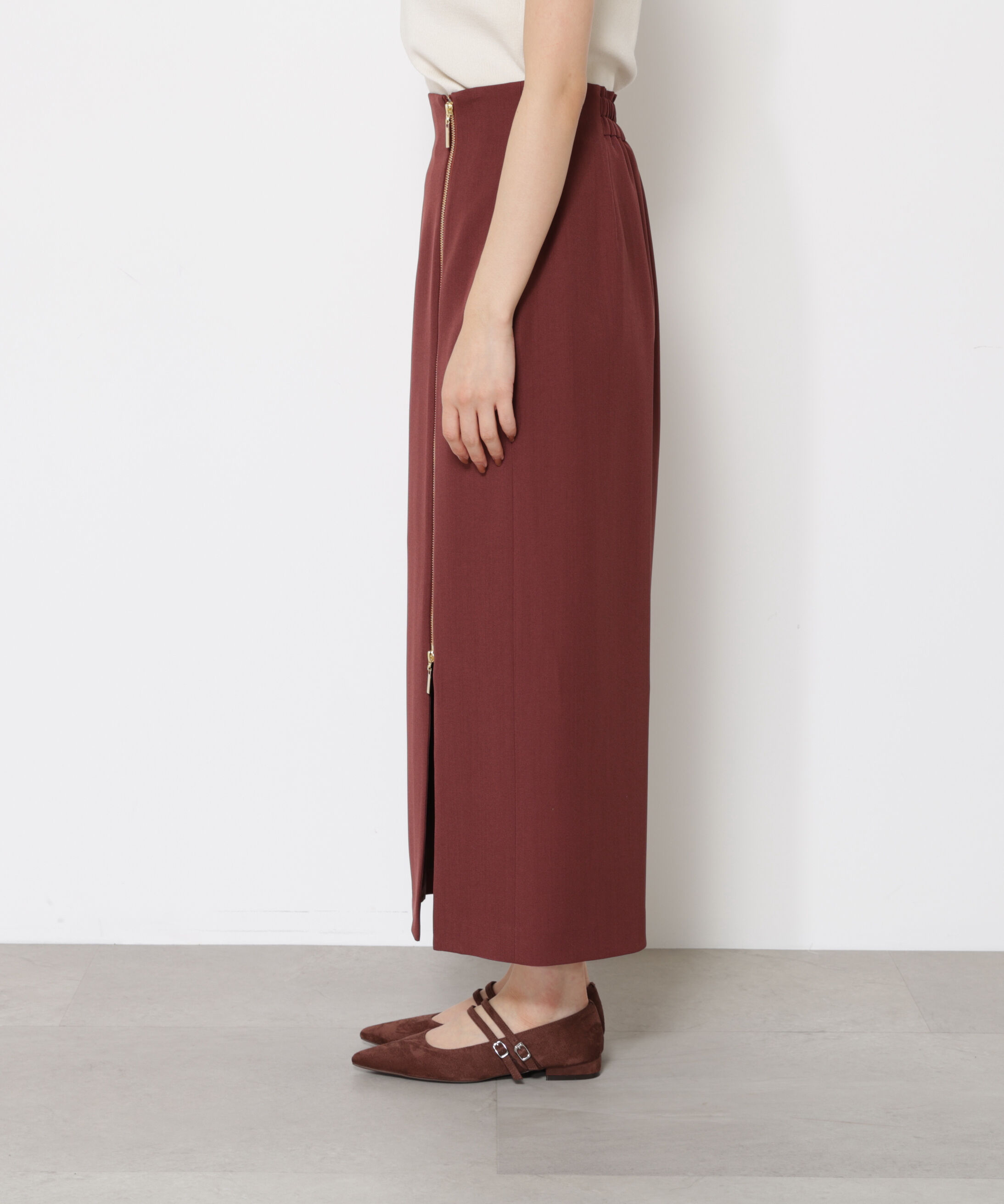 PROPORTION BODY DRESSING「サイドファスナータイトスカート」|スカート|