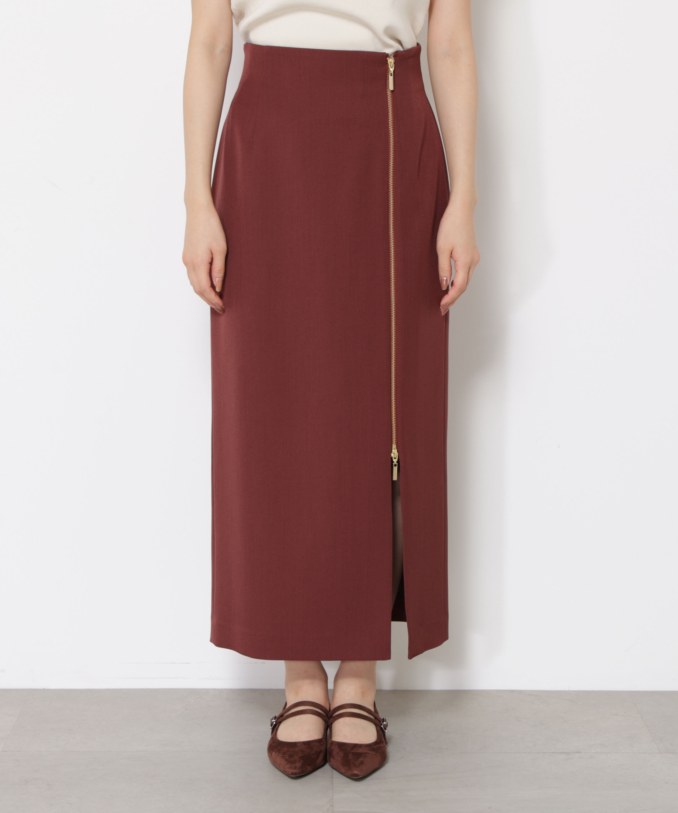 PROPORTION BODY DRESSING「サイドファスナータイトスカート」|スカート|