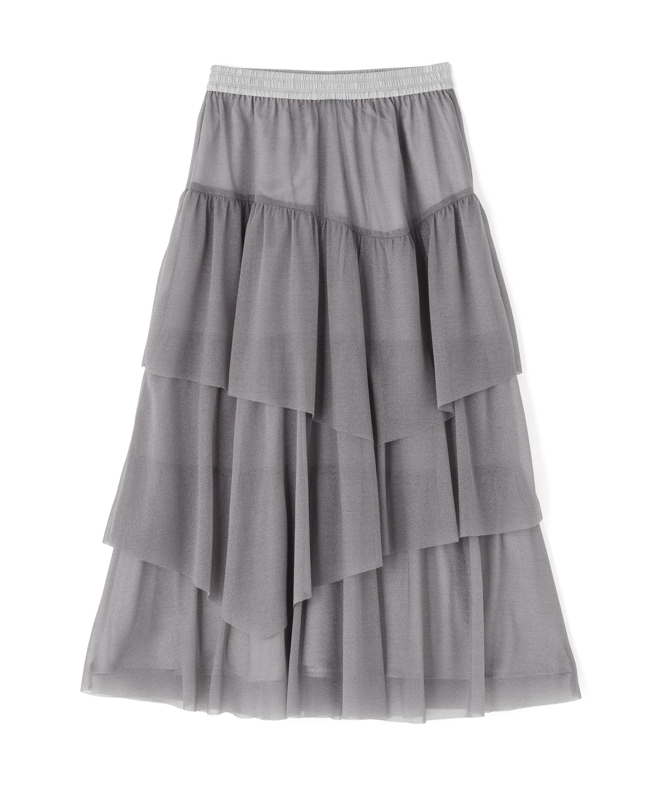 PROPORTION BODY DRESSING「《EDIT COLOGNE》エアリーティアードスカート 25AW」|スカート|