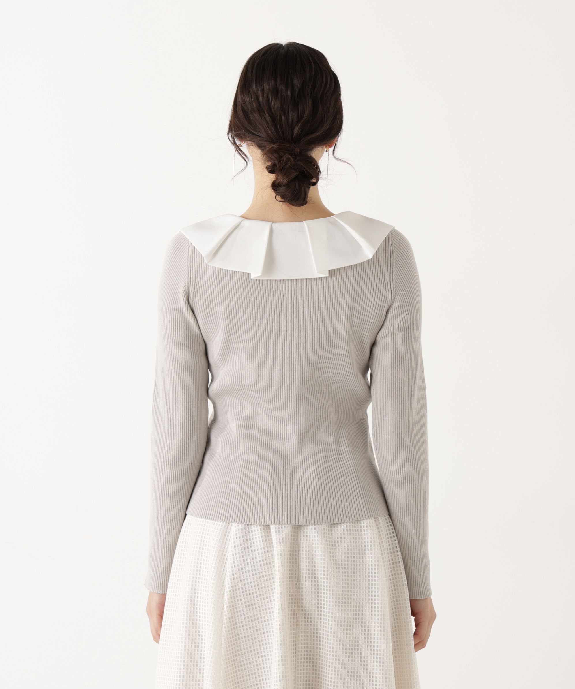 PROPORTION BODY DRESSING「ラッフルカラーニットトップス」|ニット・セーター|