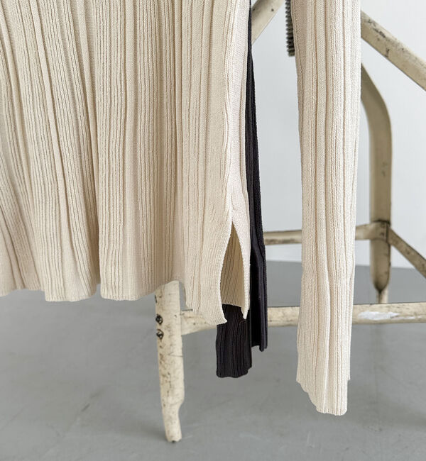 Doux archives「ボートネックランダムリブニット」|ニット・セーター|