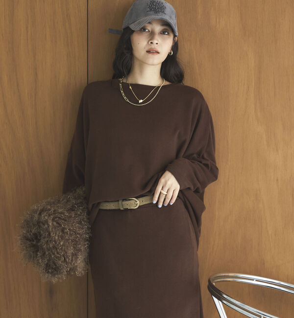Doux archives「両面起毛ドルマンプルオーバー」|Tシャツ・カットソー|