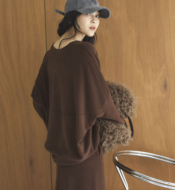 Doux archives「両面起毛ドルマンプルオーバー」|Tシャツ・カットソー|