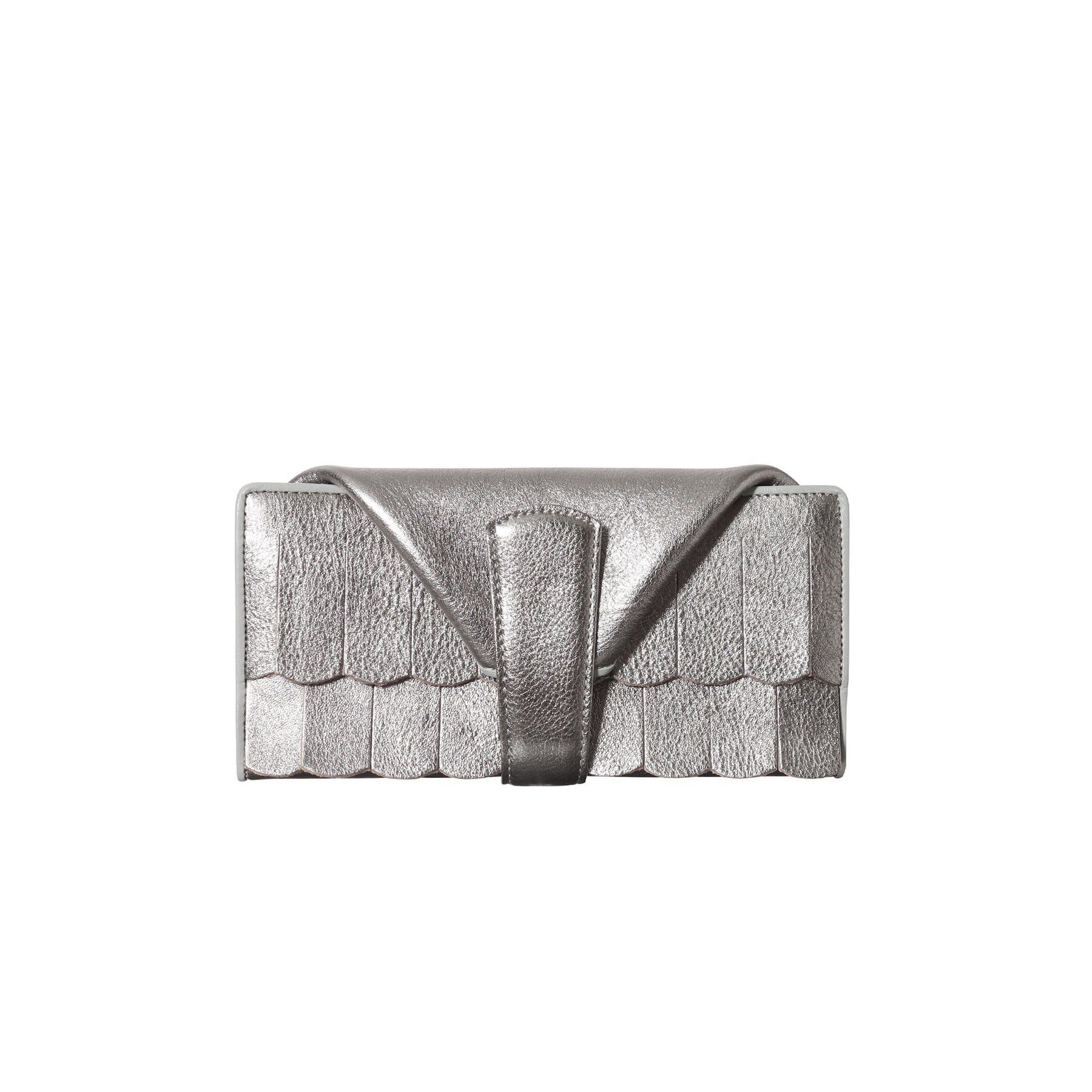 HIROKO HAYASHI「FRANGIA（フランジャ）長財布ミニ」|財布|シルバー(016)
