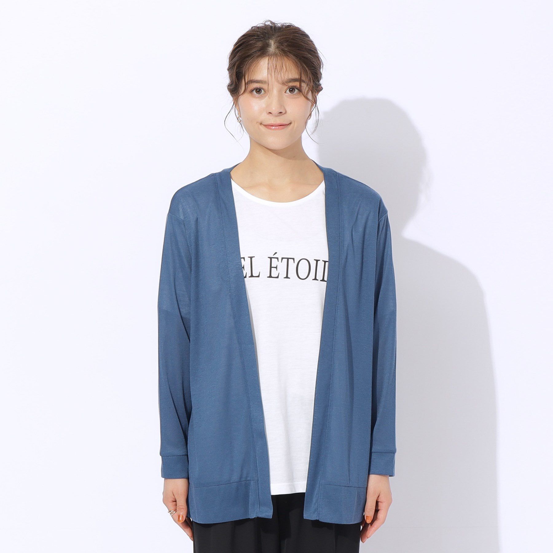 SHOO･LA･RUE「【2点セット】半袖ロゴTシャツ+カーディガン」|その他|