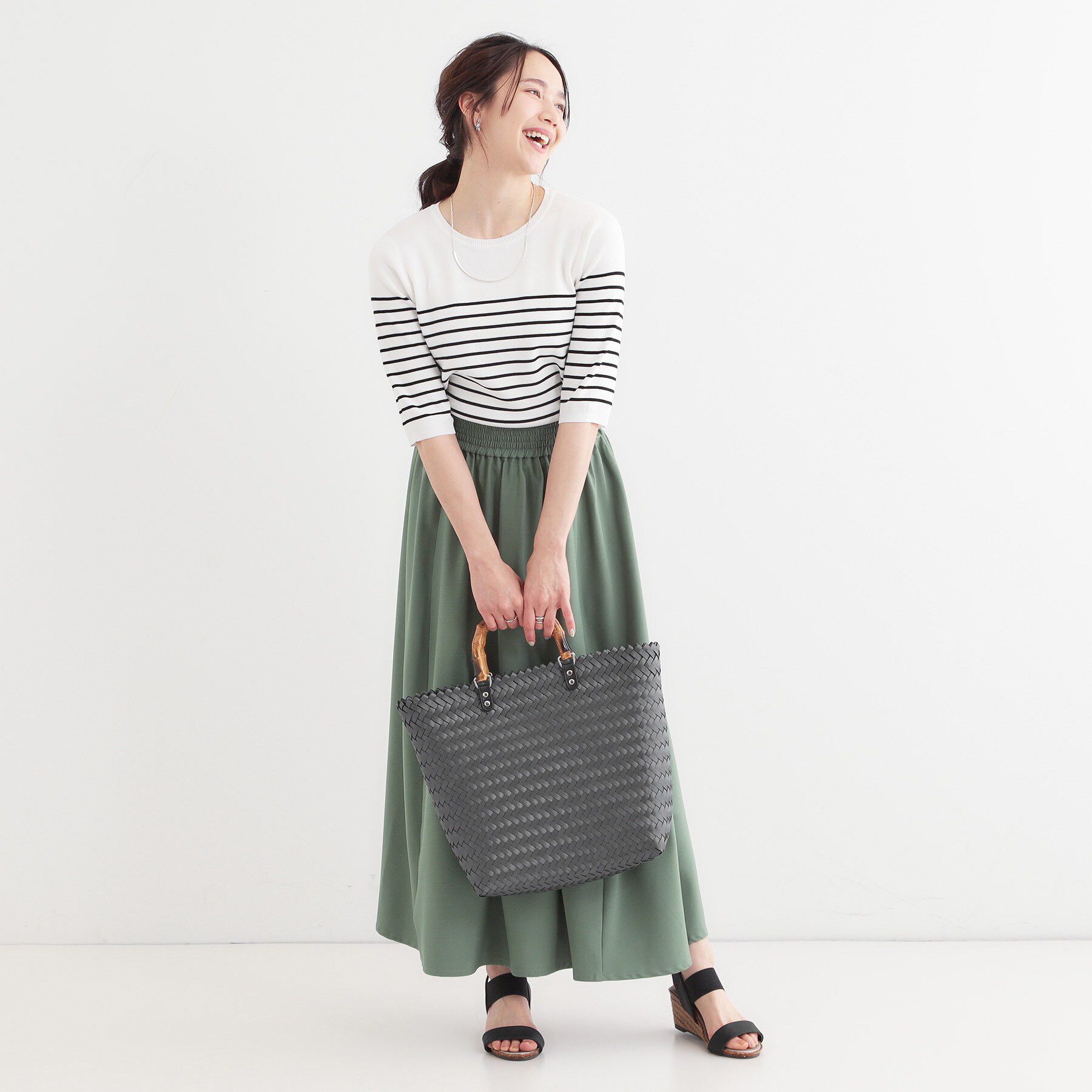 SHOO･LA･RUE「雑材風メッシュトートバッグ」|トートバッグ|