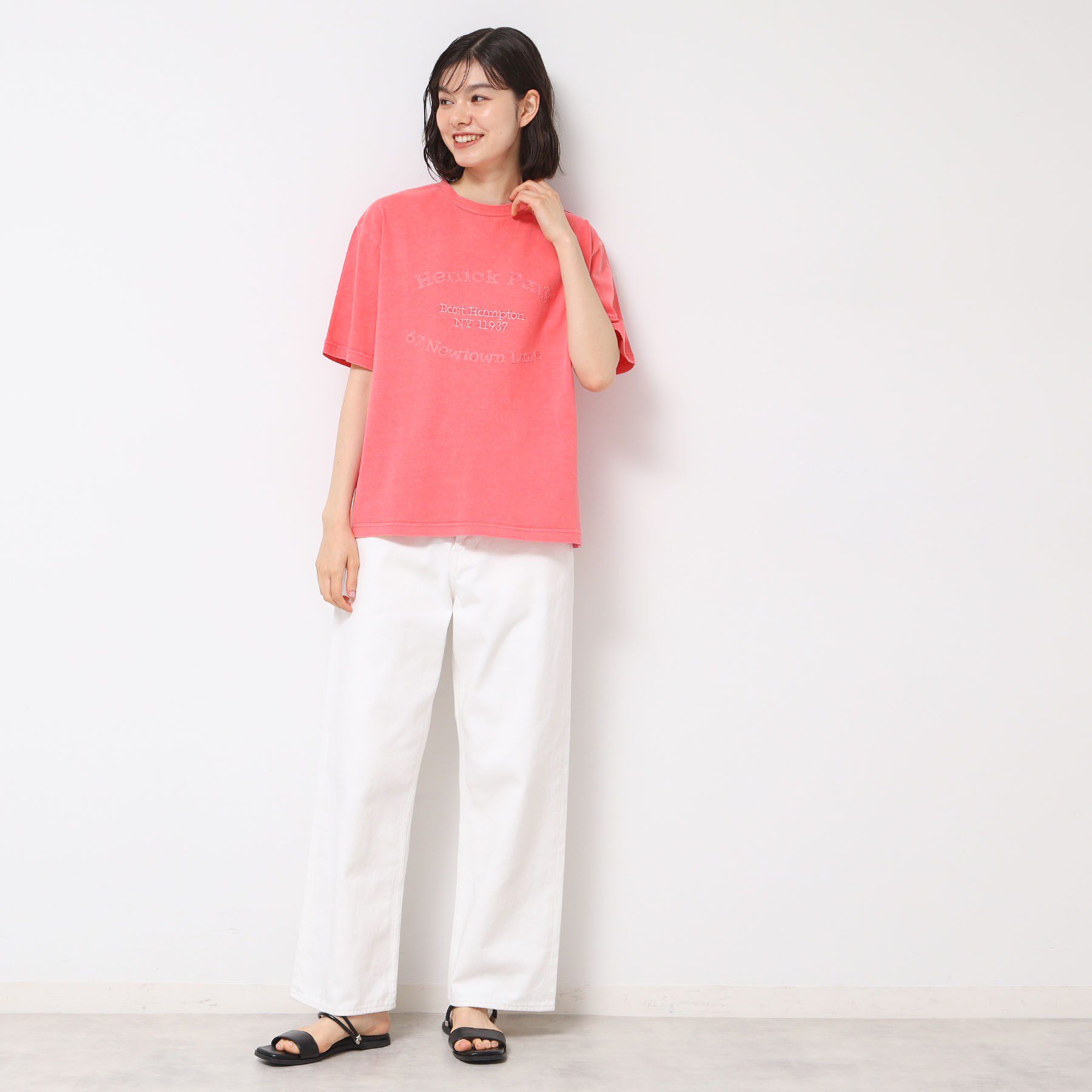 Dessin「【ユニセックス・洗える】ピグメントロゴTシャツ」|Tシャツ・カットソー|