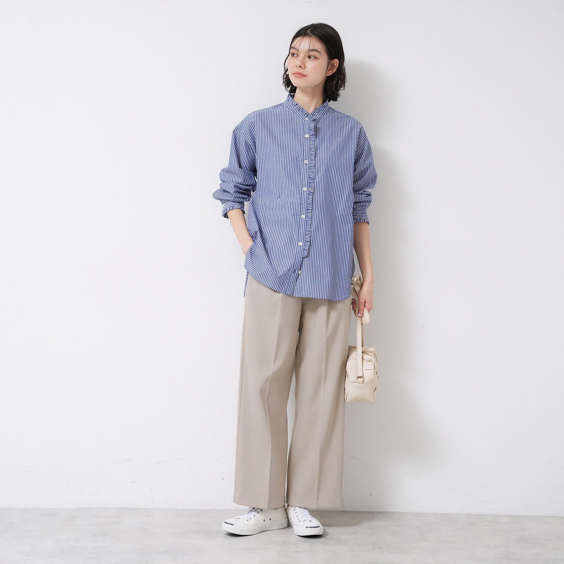 Dessin「【洗える】裏起毛セミワイドツイルパンツ」|その他|