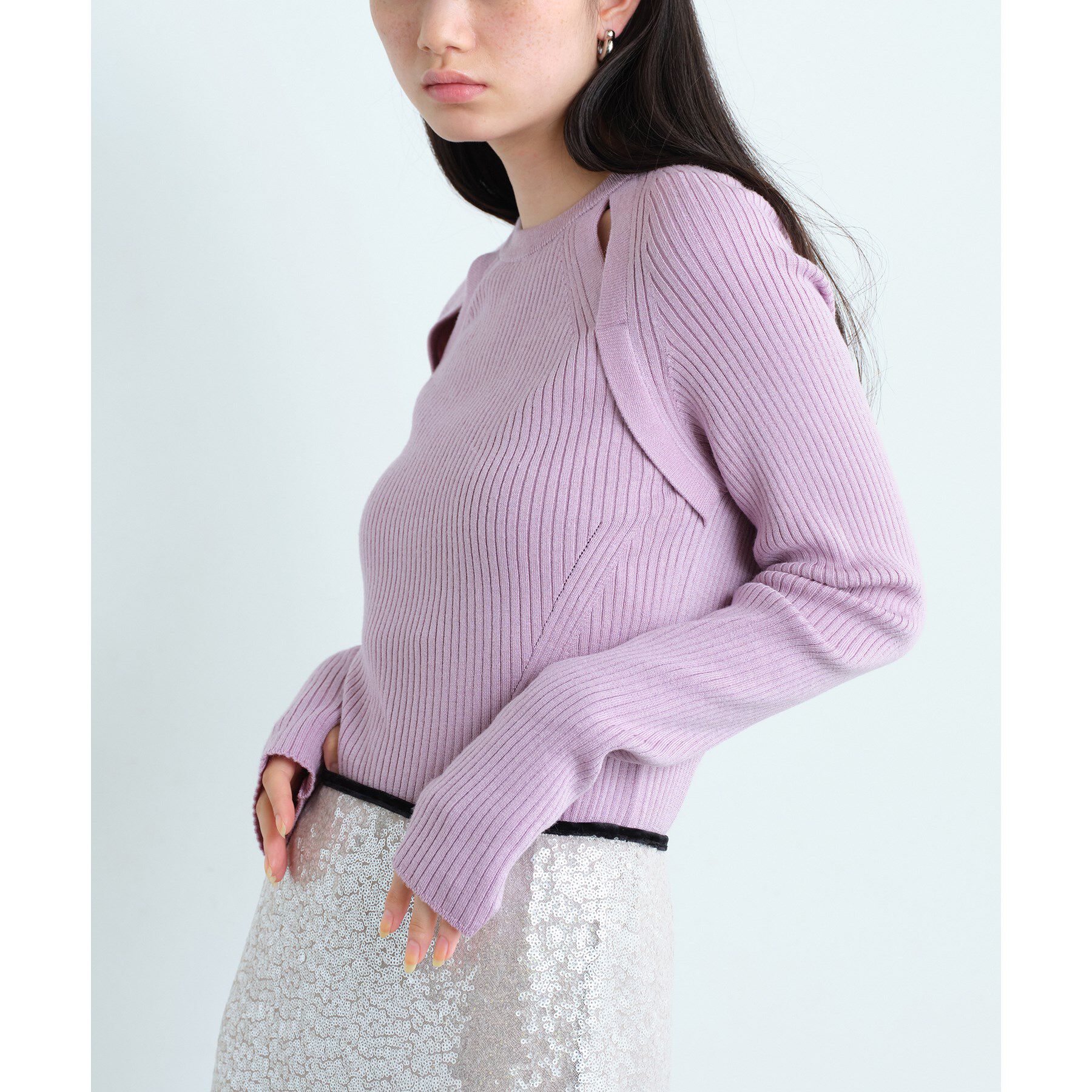 CODE A「shoulder slit pullover」|ニット・セーター|