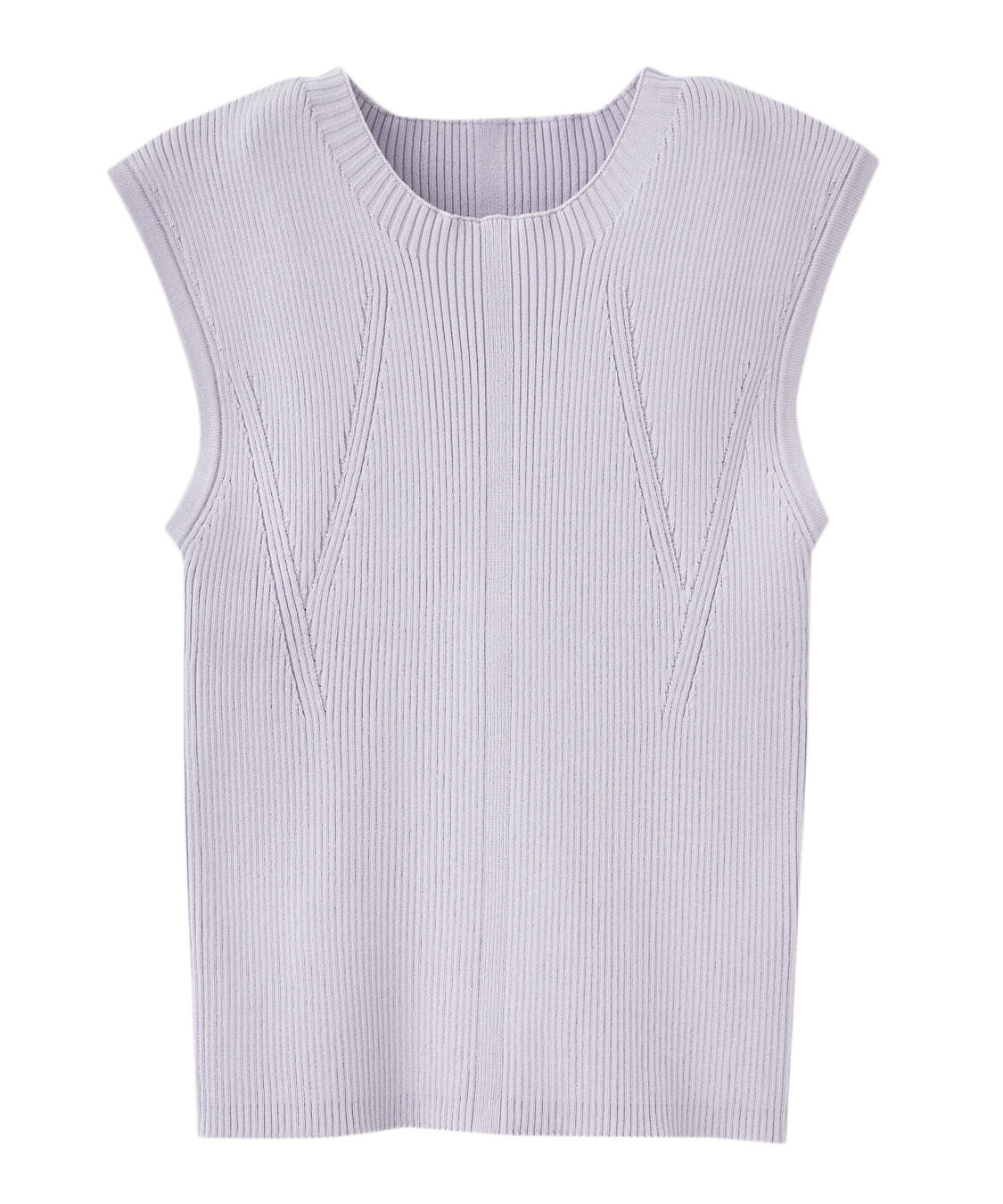 COCO DEAL「コンパクトリブノースリニットトップス」|ニット・セーター|ライラック