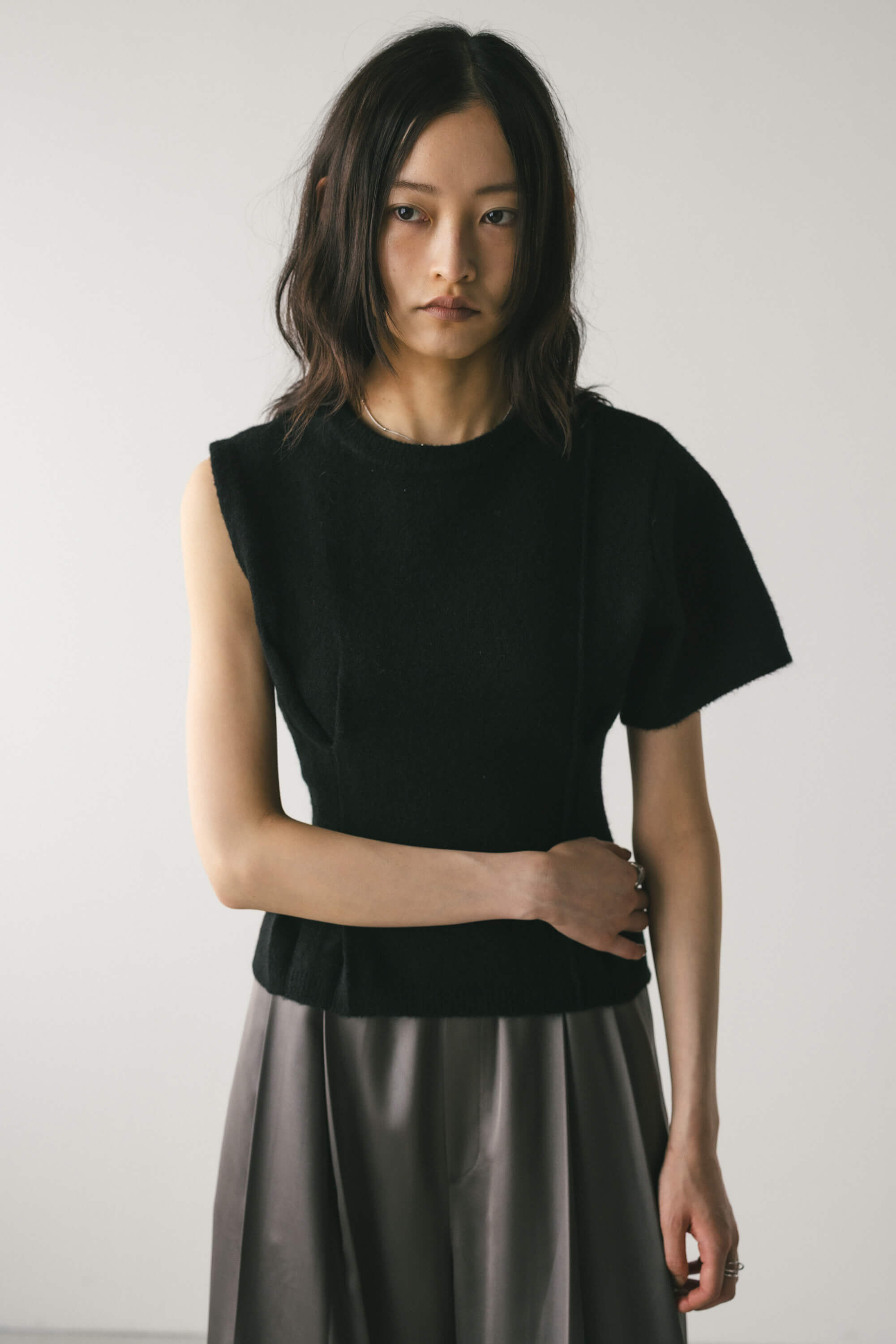 STYLEMIXER「アシンメトリーニットトップ」|ニット・セーター|