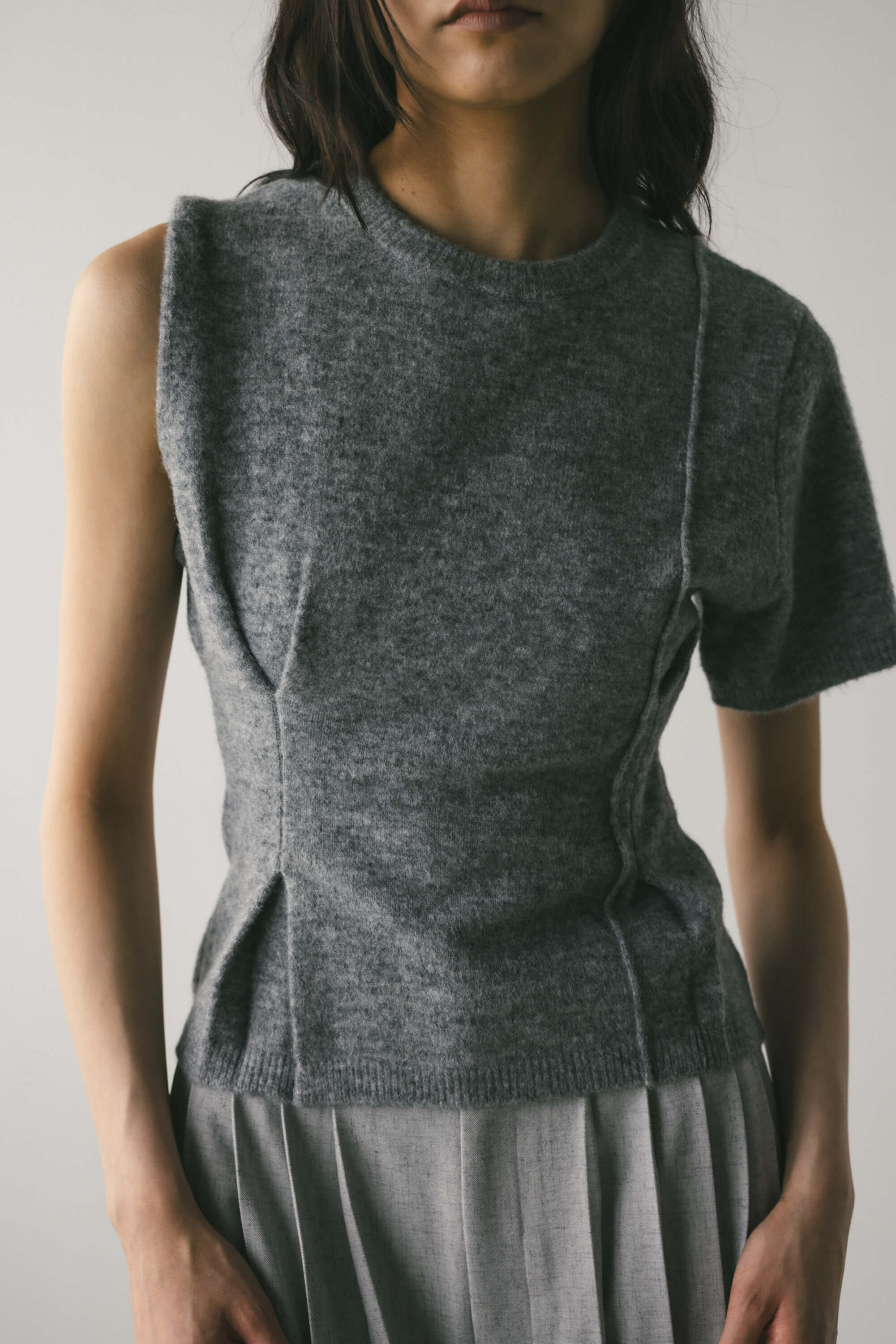 STYLEMIXER「アシンメトリーニットトップ」|ニット・セーター|