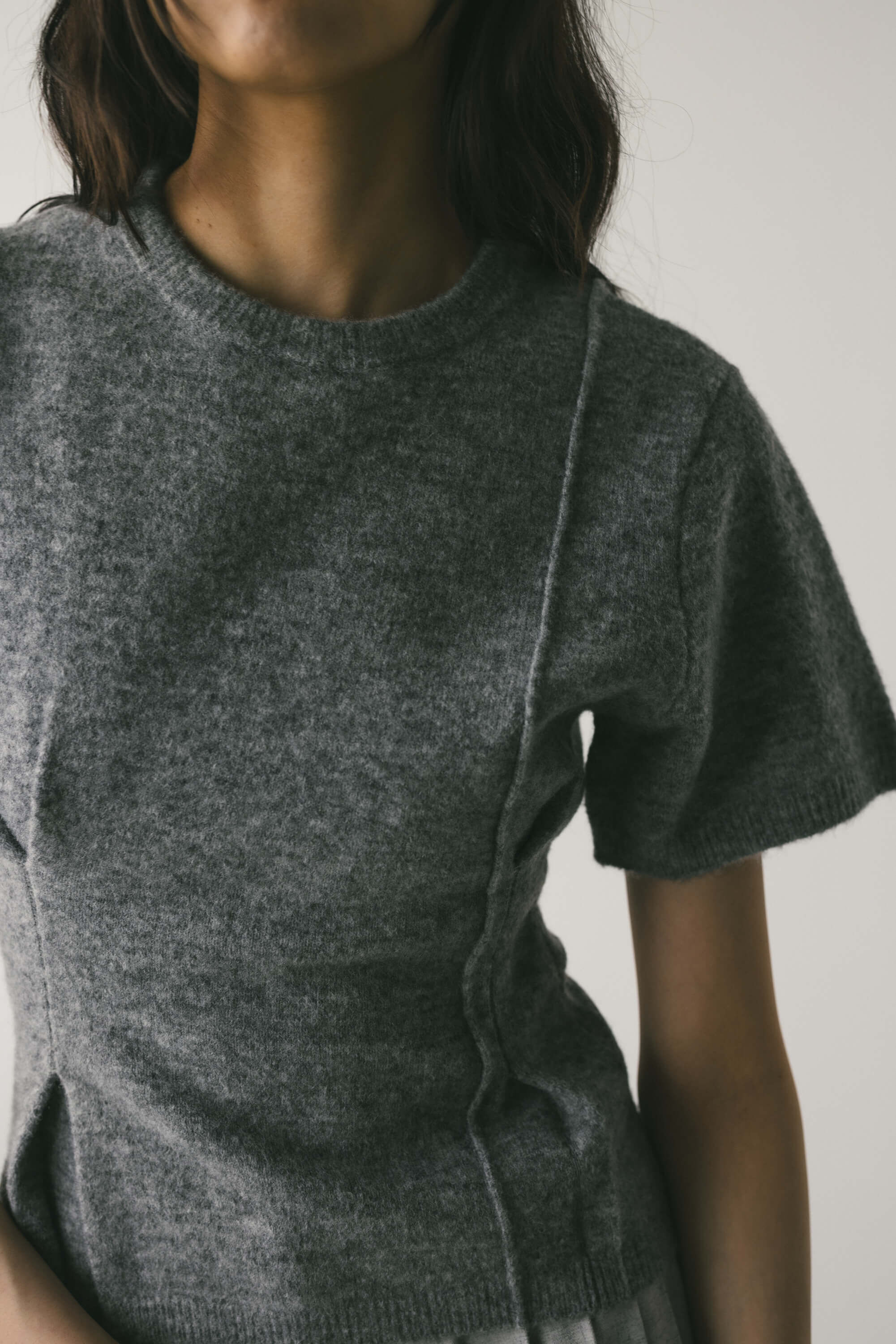 STYLEMIXER「アシンメトリーニットトップ」|ニット・セーター|