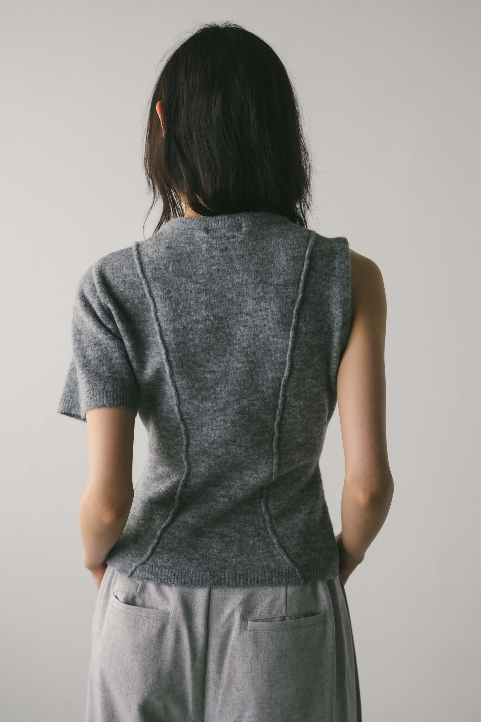 STYLEMIXER「アシンメトリーニットトップ」|ニット・セーター|