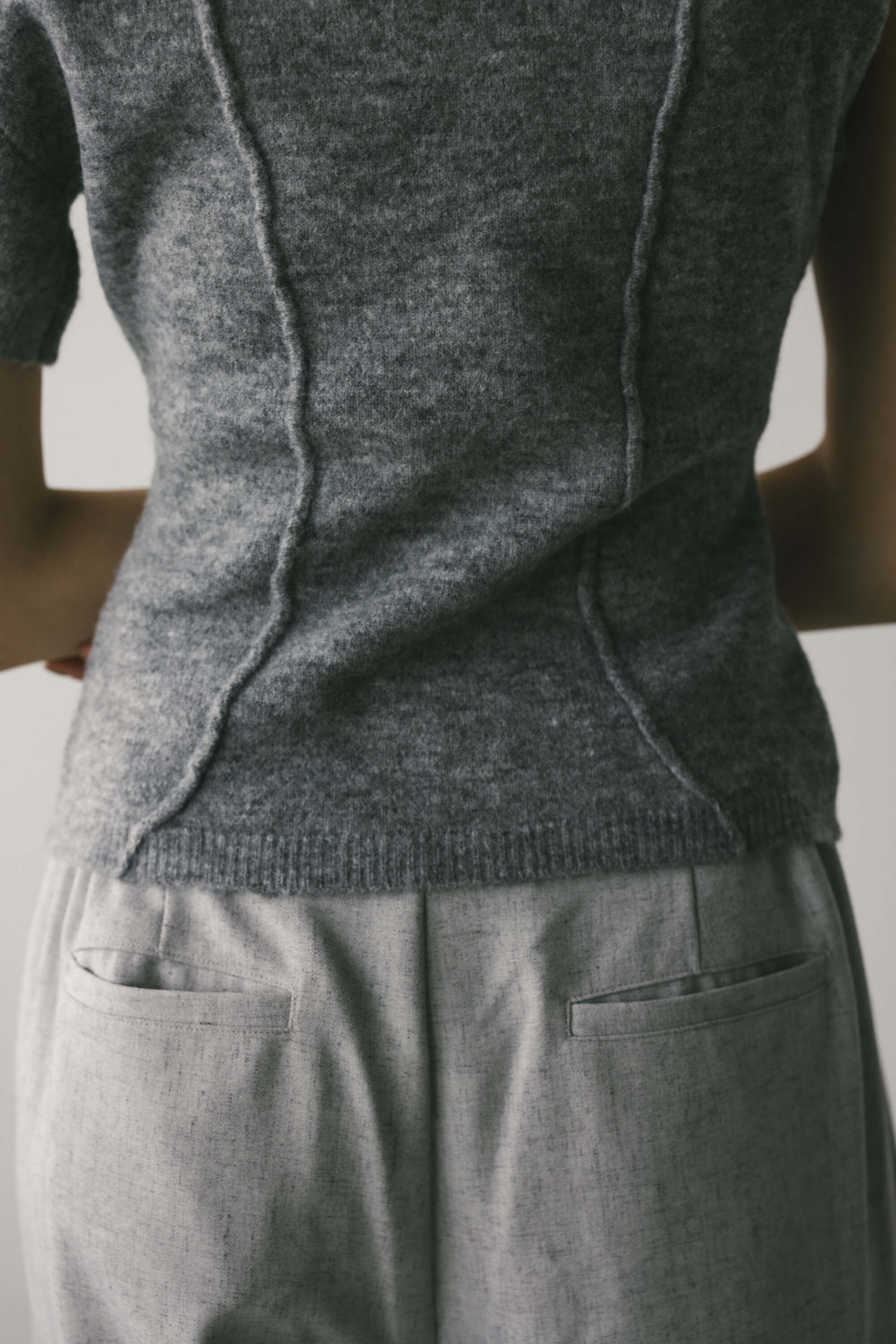 STYLEMIXER「アシンメトリーニットトップ」|ニット・セーター|