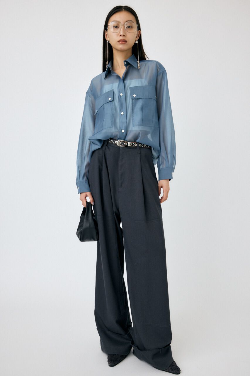 MOUSSY「SHEER CARGOシャツ」|シャツ・ブラウス|