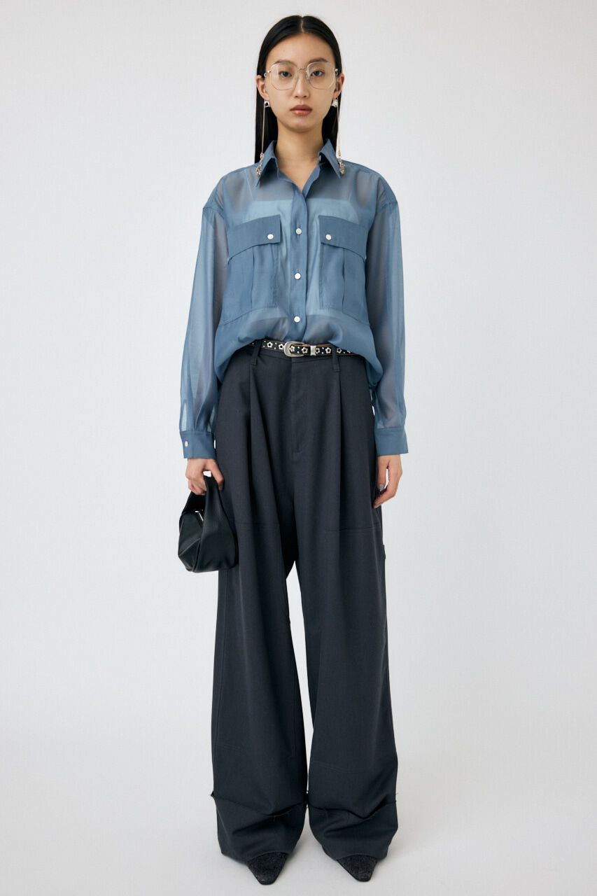 MOUSSY「SHEER CARGOシャツ」|シャツ・ブラウス|