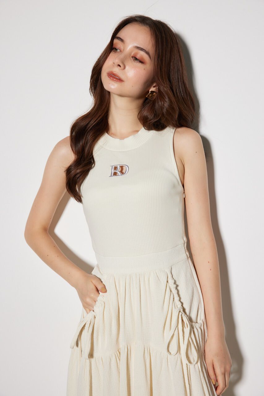 rienda「RDロゴカットコンビワンピース」|ワンピース|