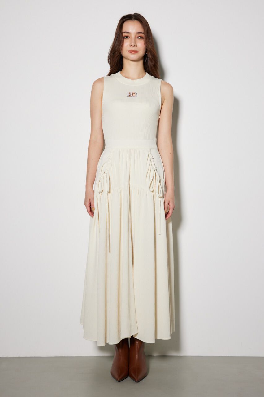 rienda「RDロゴカットコンビワンピース」|ワンピース|