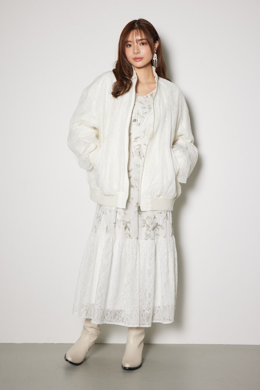 rienda「レースコンビMA-1」|ブルゾン・スタジャン|