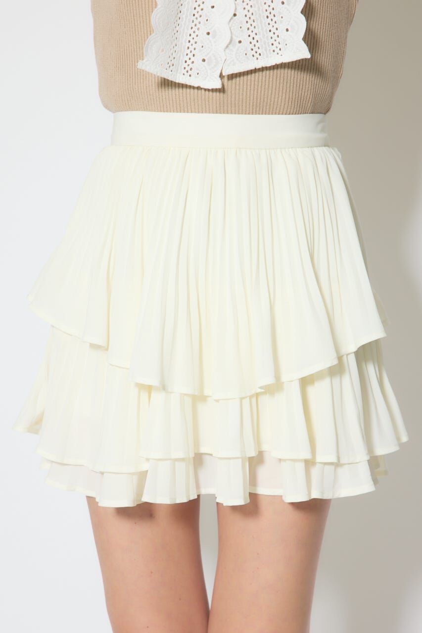 rienda「プリーツティアードミニスカート」|スカート|
