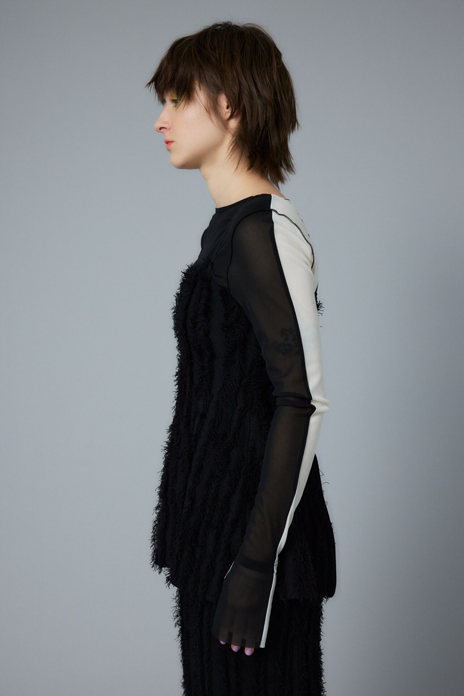 HeRIN.CYE「Fringe back open camisole」|キャミソール|