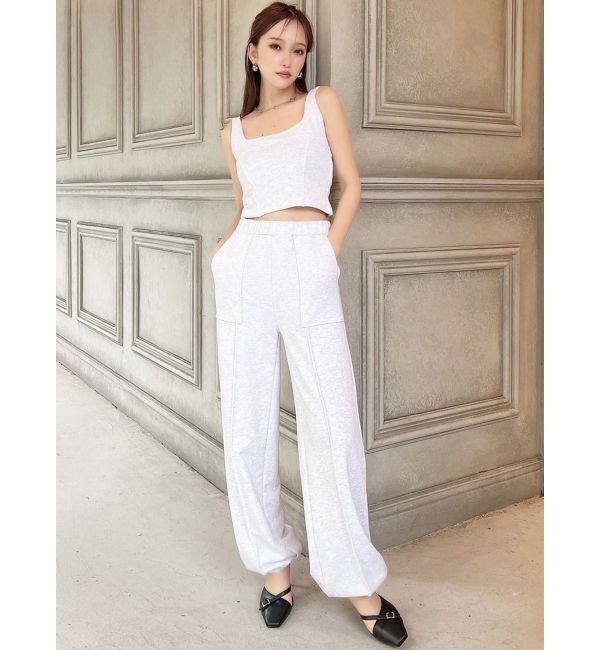 RESEXXY「スウェットコルセットトップス【セットアップ着用可能】」|タンクトップ|