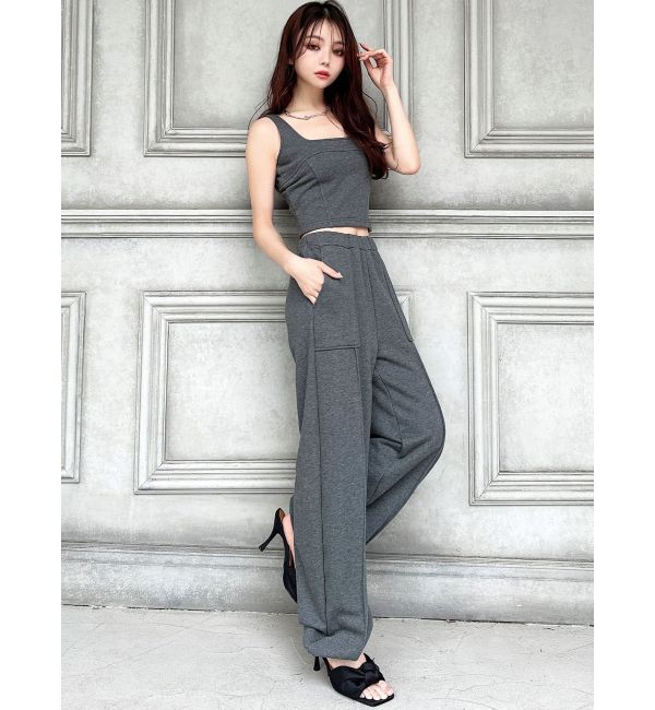 RESEXXY「スウェットコルセットトップス【セットアップ着用可能】」|タンクトップ|