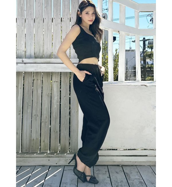 RESEXXY「スウェットコルセットトップス【セットアップ着用可能】」|タンクトップ|