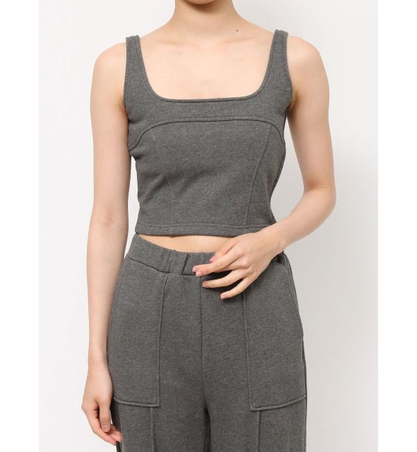 RESEXXY「スウェットコルセットトップス【セットアップ着用可能】」|タンクトップ|