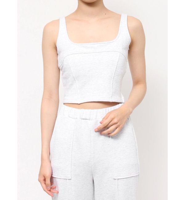 RESEXXY「スウェットコルセットトップス【セットアップ着用可能】」|タンクトップ|