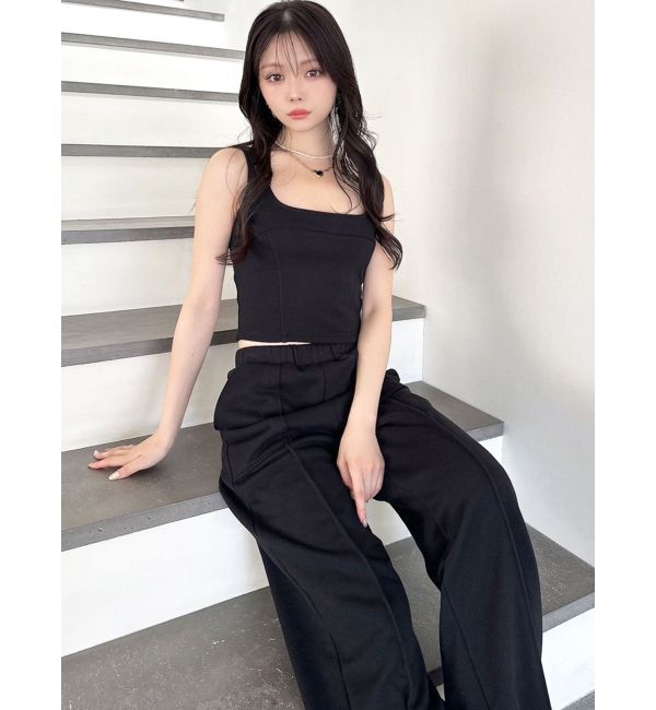 RESEXXY「スウェットコルセットトップス【セットアップ着用可能】」|タンクトップ|