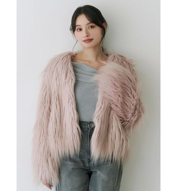 MERCURYDUO「ロングフェイクファーミドルコート」|その他|