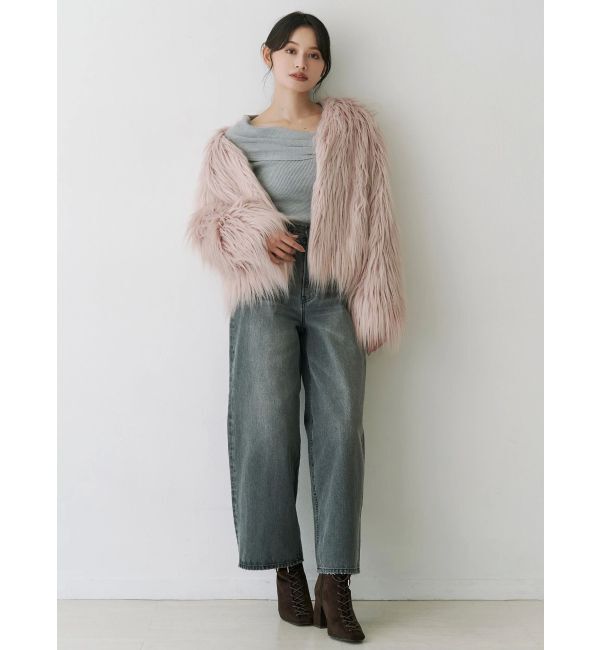 MERCURYDUO「ロングフェイクファーミドルコート」|その他|