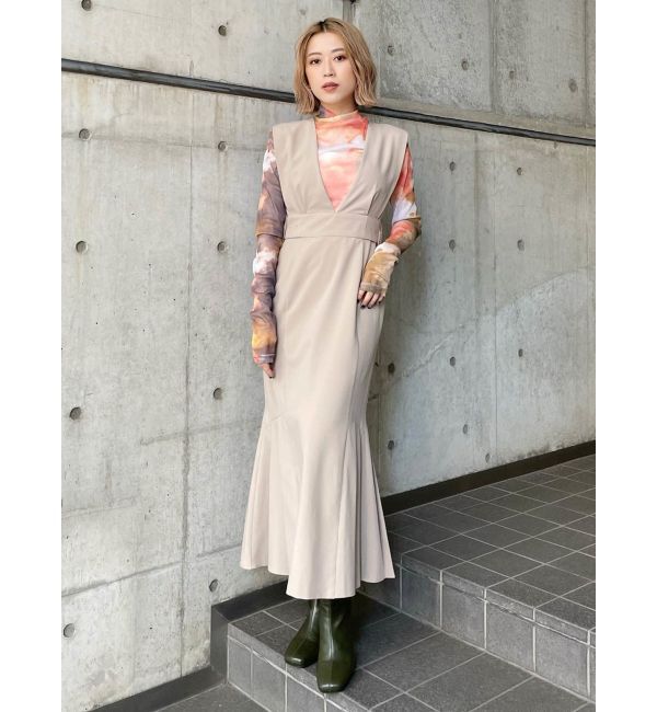 MURUA「サイドタックジャンパースカート」|ジャンパースカート|