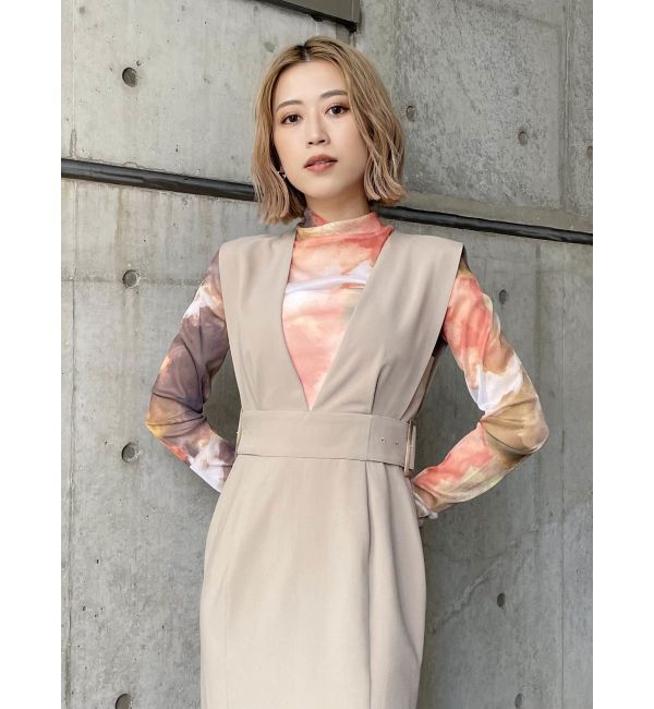 MURUA「サイドタックジャンパースカート」|ジャンパースカート|