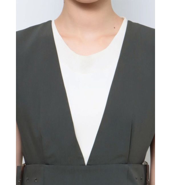 MURUA「サイドタックジャンパースカート」|ジャンパースカート|