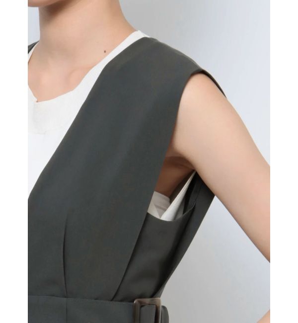 MURUA「サイドタックジャンパースカート」|ジャンパースカート|