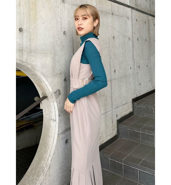 MURUA「サイドタックジャンパースカート」|ジャンパースカート|