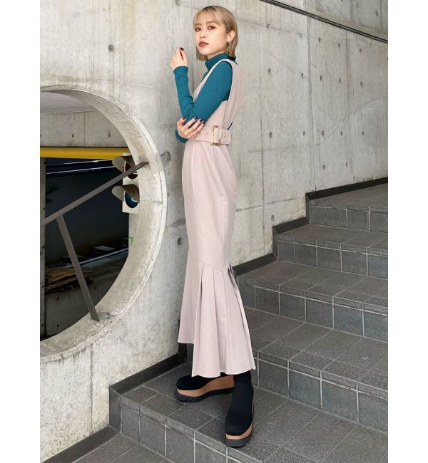 MURUA「サイドタックジャンパースカート」|ジャンパースカート|