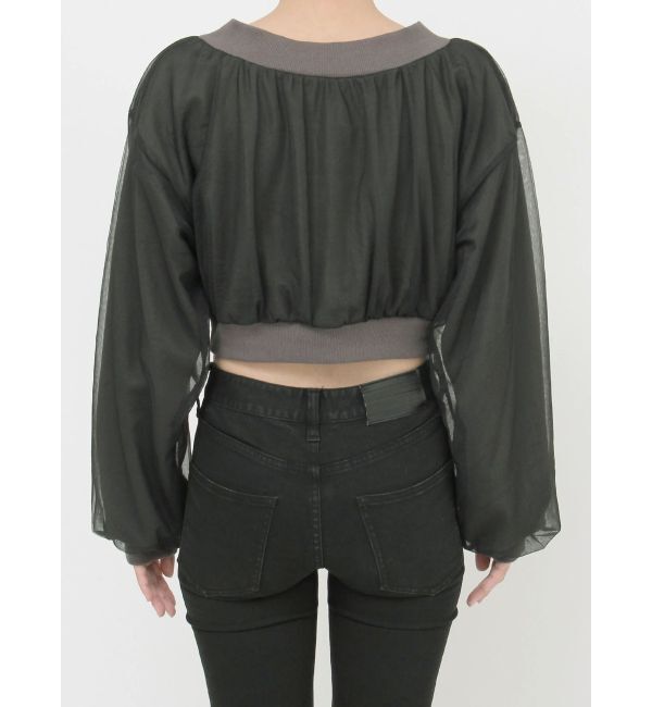 MURUA「チュールレイヤードプルオーバー」|Tシャツ・カットソー|